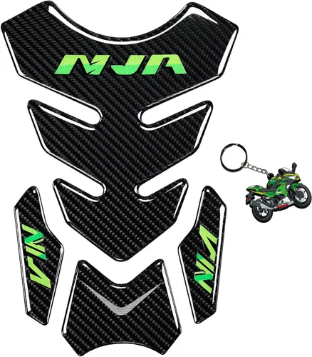 Fibra de carbono real 5D, protector de tanque de vinilo para motocicleta, almohadilla de tanque para NJ 650 ZX636 ZX600 ZX-10R ZX14 ZX1400 ZX14R ABS