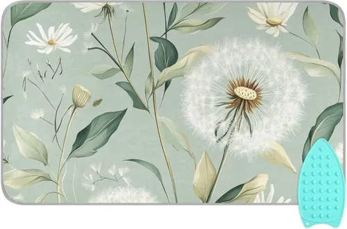 Vista 38 de Alfombrilla de planchar y almohadilla magnética resistente al calor, manta de planchado portátil de viaje, fundas para tabla de planchar de 27.6 x