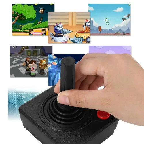 Vista 6 de GOWENIC Pc Game Joysticks, Retro Classic 3D Analog Joystick Controller Game Control for, Pc Gaming Controller Game Accessories