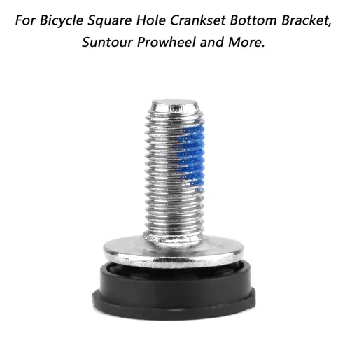 Vista 3 de VANICE Tornillo de fijación con manivela hexagonal de 0.315 in para bicicleta con tapas para bicicleta con agujero cuadrado soporte inferior