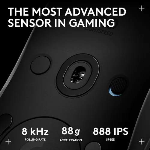 Vista 4 de Logitech G PRO 2 Lightspeed - Mouse inalámbrico para juegos, para diestros o zurdos con hasta 4 botones laterales magnéticos personalizables