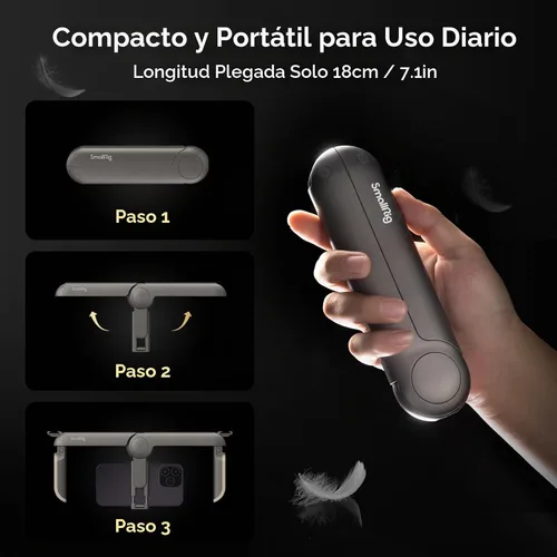 Vista 6 de SmallRig Jaula universal plegable P20 para teléfono, plataforma de video para teléfono inteligente, estabilizador de caja de vlogging