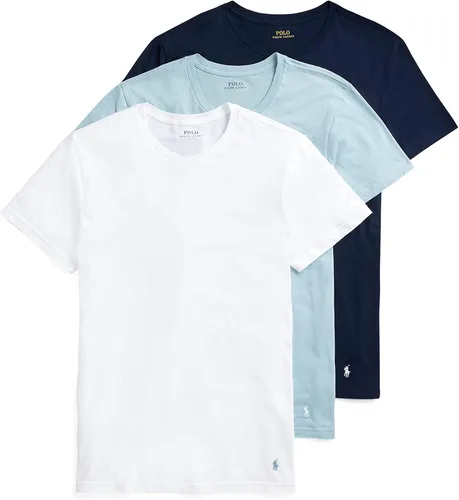 Vista 11 de POLO RALPH LAUREN Men's T-Shirt, 3-Pack, Classic Men's Cotton Crewneck Shirts, Moisture-Wicking, (Long, Big & Tall)