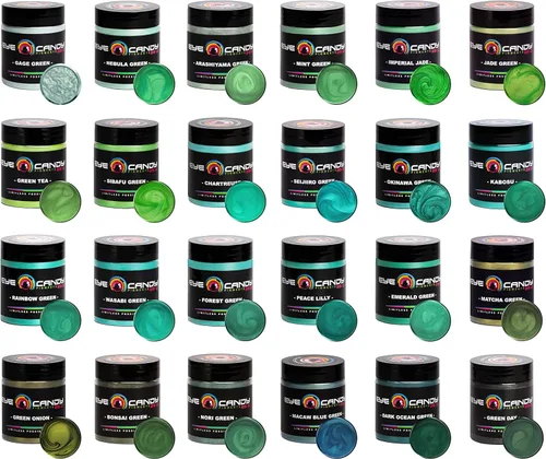 Vista 8 de 50 gr "Ocean Verde oscuro Mica pigmentos en polvo (Resina, pintura, Epoxy, Jabones, esmalte de uñas, Liquid Wraps)