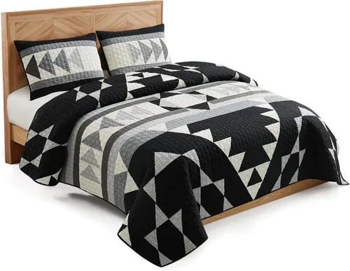 Pendleton Juego de edredón individual – Juego de edredón de 2 piezas 100% algodón con funda, ropa de cama suave y ligera para cama de tamaño