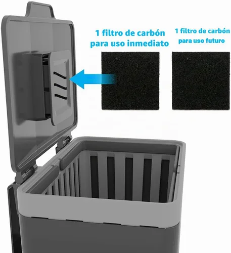 Vista 2 de GLAD Contenedor de abono para cocina, 1.5 galones, recipiente de plástico con cesta interior extraíble, soporte de almacenamiento de bolsas