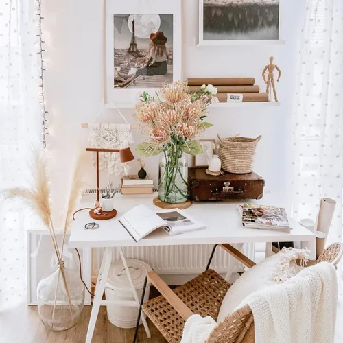 Vista 7 de Briful 6 piezas flores artificiales de crisantemo de otoño de 4 pulgadas, flor de acerico falsa, grandes crisantemos araña, flores de otoño