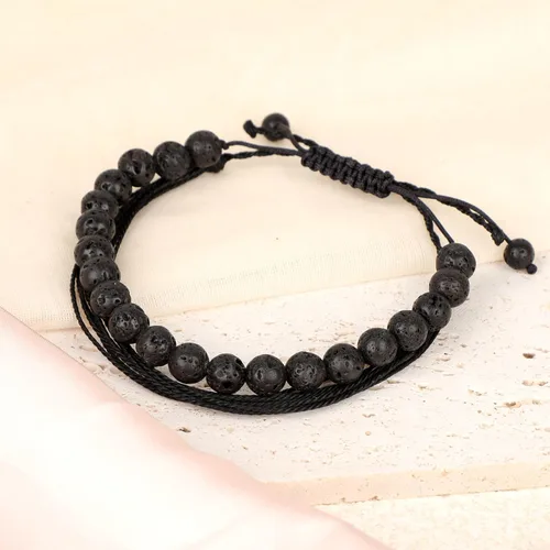 Vista 196 de LPBeads Pulsera de piedra natural hecha a mano de tamaño ajustable