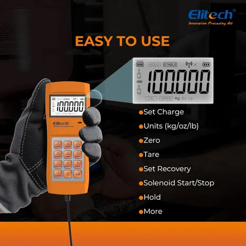 Vista 4 de Elitech LMC-200 escala refrigerante digital (220 Lb)