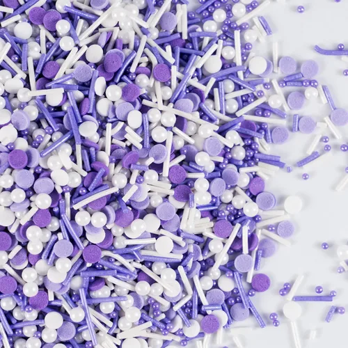 Vista 31 de Gránulos comestibles de Nonpareils azules y blancos de 2mm, mini perlas para decorar pasteles, caramelos de azúcar, galletas, magdalenas