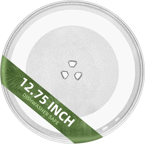 Vista 14 de Plato giratorio para microondas de 12.5 pulgadas compatible con Panasonic 12570000008334, placa de vidrio de repuesto para microondas de 12 1/2