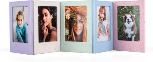 Paquete de 5 marcos magnéticos de fotos de 2 x 3 para películas de cámara Instax Mini EVO/Liplay/SE/12/11/41/40/99/90/9/8/7S, marcos de fotos