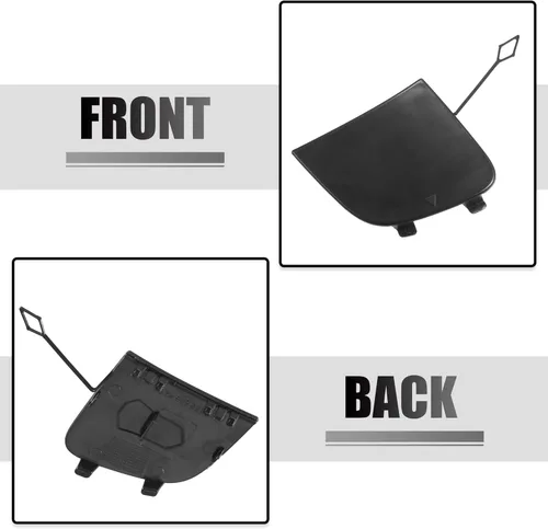 Vista 4 de ACROPIX Tapa de gancho de remolque para parachoques delantero derecho para Mercedes-Benz GLA 250 - Paquete de 1 negro