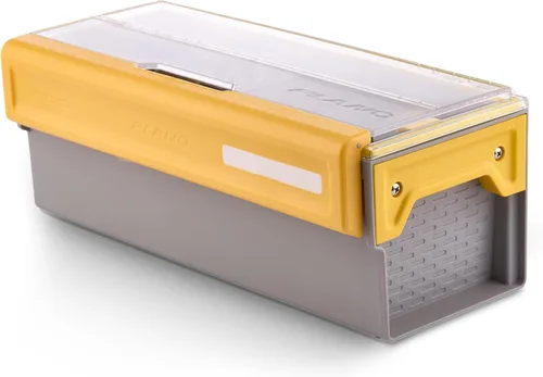 Vista 33 de Caja de Utilidad Premium Plano EDGE Flex Crankbait 3700, Gris y Amarillo con Tapa Transparente, Caja de Almacenamiento Impermeable para Pequeños