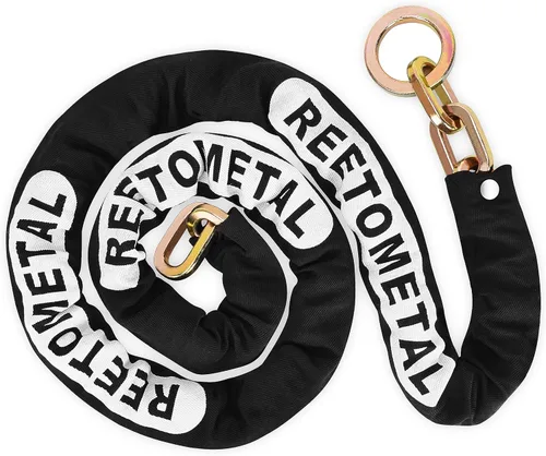 Vista 9 de Cadena de seguridad resistente, cadena de bloqueo antirrobo de acero endurecido a prueba de cortes de 2 pies x 3/8 pulgadas de grosor