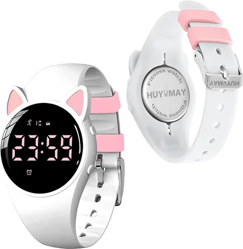 Vista 11 de Reloj podómetro, rastreador de fitness, no requiere aplicación, no requiere teléfono, carga USB de 1 hora para 20 días de uso, reloj digital