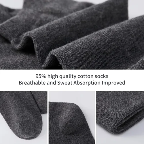 Vista 3 de J-BOX Calcetines de algodón para hombre, paquete múltiple, delgados, transpirables, cómodos, de verano, de corte bajo