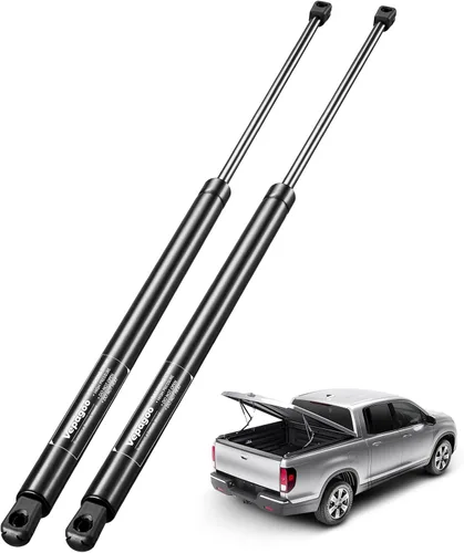 Vepagoo C1620652 Puntal de Gas de 23 pulgadas 50Lbs/222N por Puntal, Soporte de Elevación con Amortiguador para Cubierta de Caja de Camión, Cabina