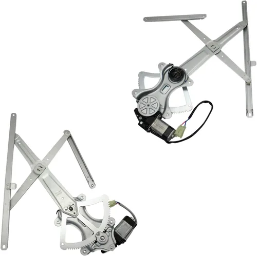 Vista 150 de TRQ Conjunto de motor y regulador de elevalunas eléctrico delantero compatible con Honda Accord 2018-2020