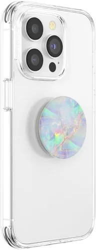Vista 3 de PopSockets - Agarre para teléfono con soporte expandible, agarre adhesivo, ópalo