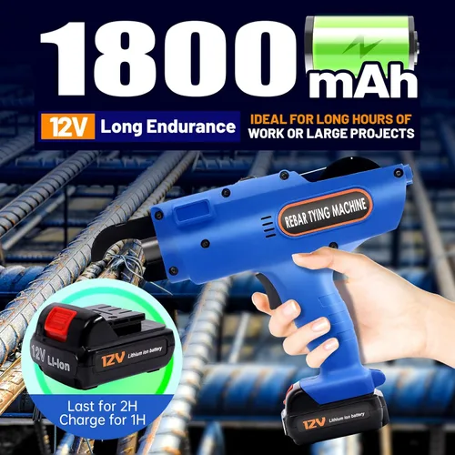 Vista 2 de Máquina de atado de nivel de barras de refuerzo 0.315-1.339 in Automática de mano de barra de refuerzo de atado de acero Máquina de flejado de acero