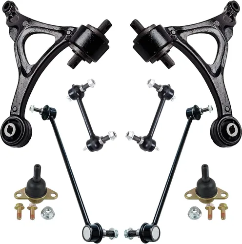 Vista 18 de Detroit Axle - Kit de brazos de control delanteros de 8 piezas para Toyota Sienna 2004-2010, 2 brazos de control inferiores con rótulas, 4 barras