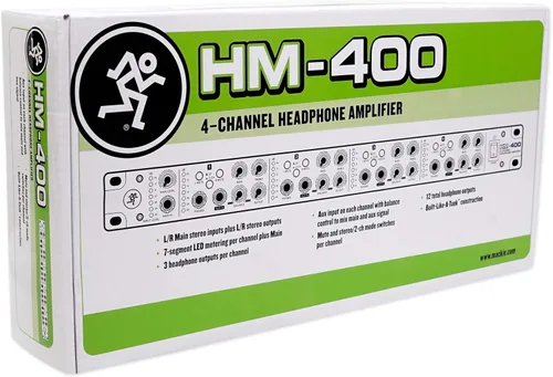Vista 9 de Mackie Amplificador de auriculares de 4 canales HM-400