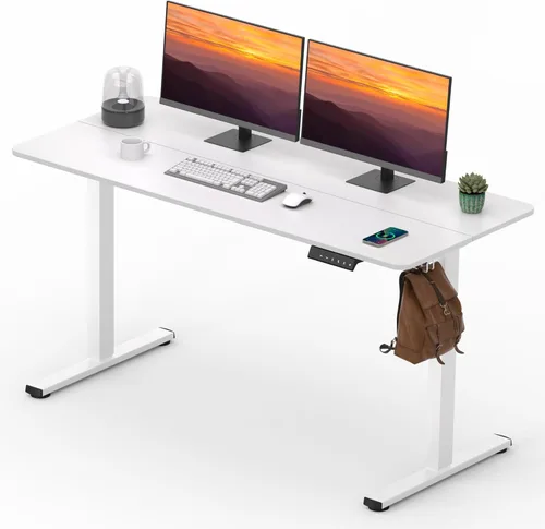 Vista 17 de Escritorio Ajustable de Pie, Escritorio de Pie de 40x24 Pulgadas, Escritorios de Oficina en Casa con Preajustes de Memoria, Estación de Trabajo