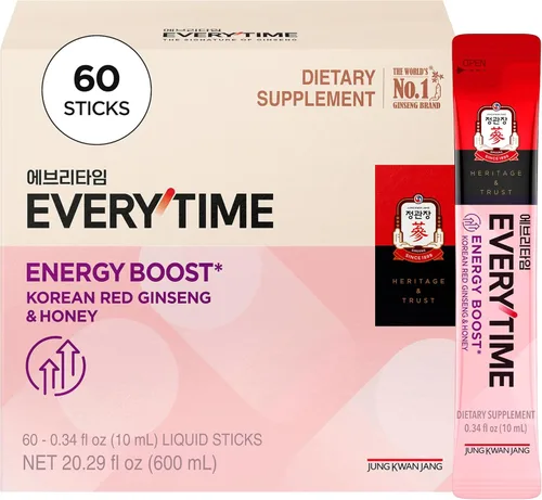 Vista 25 de JUNG KWAN JANG Extracto de ginseng rojo coreano Everytime 3000mg Suplemento energético sin azúcar, té de ginseng, suplemento de ginseng, comida