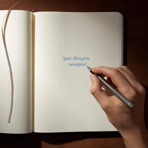 Vista 6 de Parker Jotter Pluma estilográfica, punta media, tinta azul, incluye caja de regalo