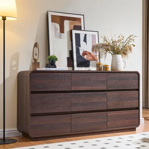 Vista 21 de Standifurno Cómoda de 29.5'' de Ancho para Clóset, Cajones Negros con Diseño Curvo, Cajonera con 5 Cajones, Cajón Vertical con Amplio