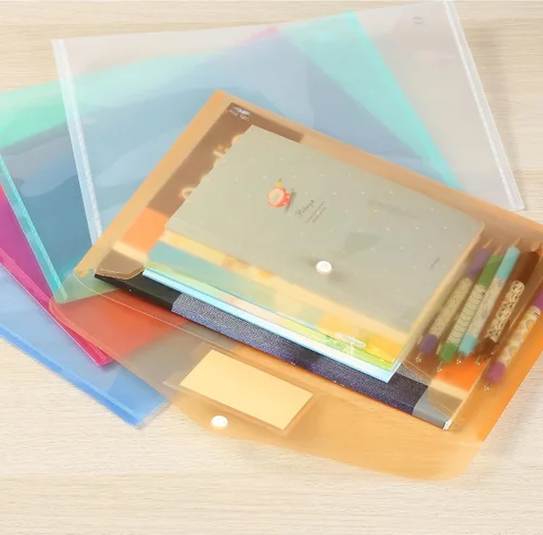 Vista 6 de Mr. Pen - Sobres de plástico, paquete de 10, A4, tamaño carta, sobres de plástico con cierre a presión