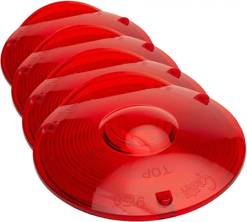 Grote 91582 Lentes de repuesto para giros de cola roja (paquete de 4)