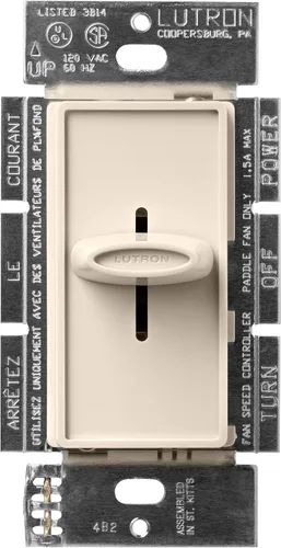 Vista 2 de Lutron SFSQ-F-AL Skylark Control de Ventilador, Almendra