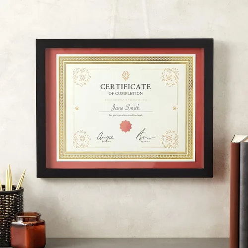Vista 5 de Juvale Papel de certificado de lámina dorada, papel de premio compatible con impresora, papel de premio para impresión, cartulina de borde dorado