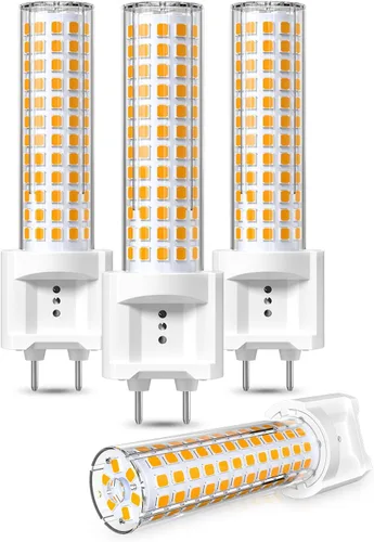 Klarlight Bombilla LED G12, bombilla de maíz con base bi-pin de 15 W, 15 W, luz blanca cálida de 3000 K, reemplazo de lámpara de halogenuros Blanco