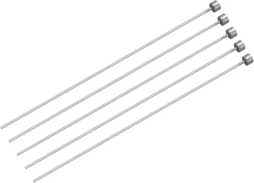 Vista 13 de uxcell Pasadores eyectores rectos, 0.256 in (1/4") Dia. Punzón de punta redonda de acero 65Mn 150mm (6") de largo para mantenimiento mecánico 5