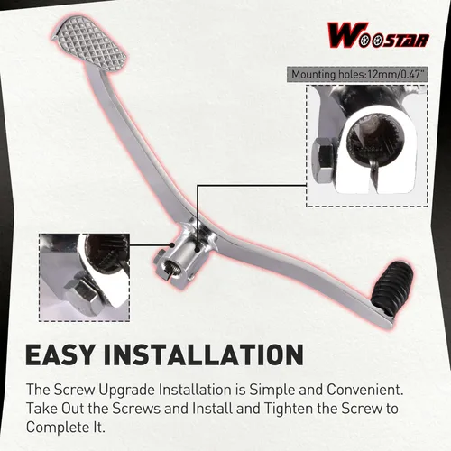 Vista 7 de WOOSTAR Palanca de cambios de repuesto para 50cc 70cc 90cc 110cc 125cc motor horizontal ATV 4 ruedas Dirt Pit Bike Go Kart Scooter