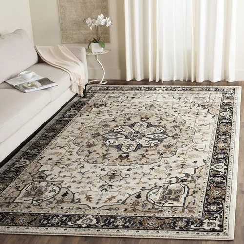 Vista 6 de SAFAVIEH Lyndhurst Collection Area Rug - 2'3" x 4', Cream & Navy, Non-Shedding & Easy to Clean, Ideal for Front Door, Kitchen, Foyer, Entryway