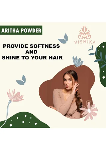 Vista 4 de Soapnut Powder Reetha Polvo de aritha para el cuidado natural del cabello Sapindus Mukorossi Champú natural ayurvédico limpiador del cabello
