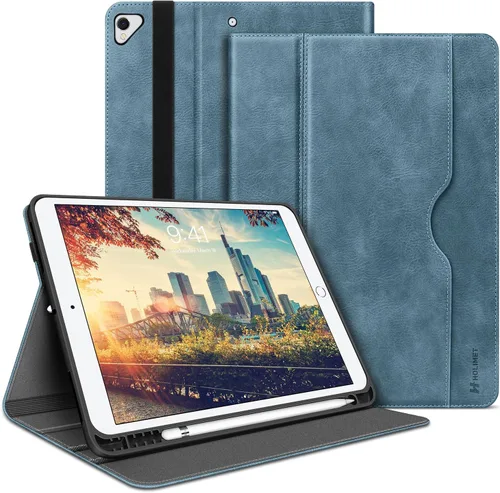 Vista 11 de H HOLIMET Funda para iPad Air de 3ª generación/iPad Pro de 10.5 pulgadas con soporte para lápiz, soporte de TPU suave, funda inteligente con función