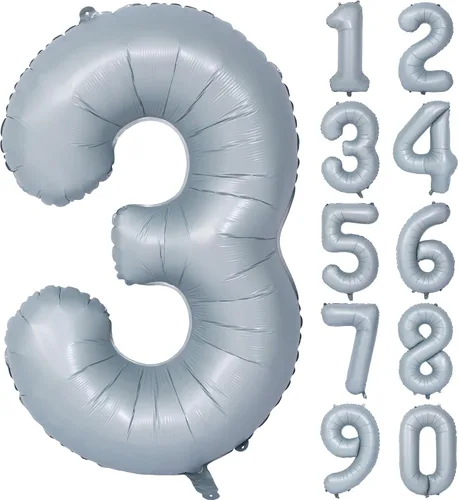 Vista 409 de Globos de 40 pulgadas con números de caramelo, papel de aluminio de helio, globos de látex de Mylar para fiesta de cumpleaños, decoración digital 0