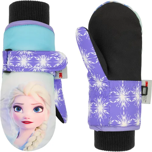 DISNEY Mickey Mouse - Mitones para niños de 2 a 4 años, guantes impermeables para niños, guantes de nieve de Mickey Kids, guantes Thinsulate 3M