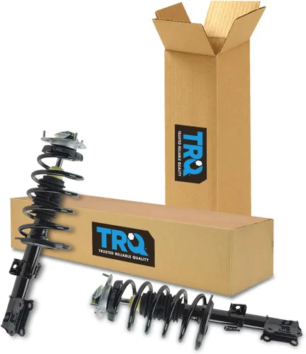 Vista 236 de TRQ Conjunto de Amortiguador y Resorte Delantero Cargado con Resorte Helicoidal Pre-ensamblado Compatible con Jeep Cherokee Limited AWD 14-22 Sin