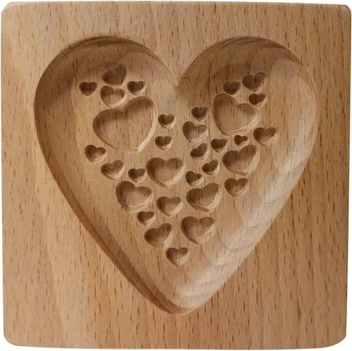 Vista 10 de Molde de Galletas de Madera, Molde de Horneado 3D, Herramienta de Decoración de Gravura para Artesanía, Adecuado para Halloween, Acción de Gracias