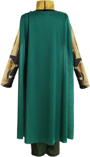 Vista 6 de Disfraz de Loki para niños, disfraz de Halloween, con casco, para niños y niñas de 3 a 14 años