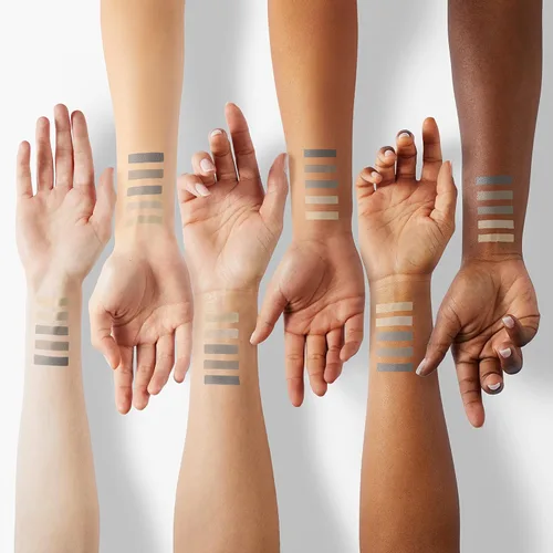 Vista 3 de L.A. COLORS Paleta de sombras de ojos mate de 5 colores, Nude Suede CEM480