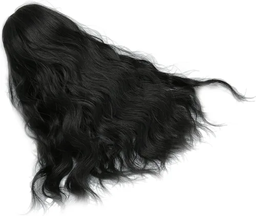 Vista 5 de Peluca de muñeca de 1/6, decoración suave al tacto, peluca de muñeca articulada con calor con flequillo para vestir a la muñeca (negro), Negro