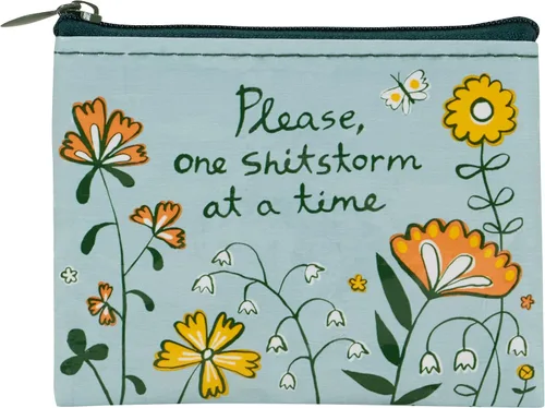 Vista 25 de Blue Q Coin Purse - Cute Coin Pouch for Men & Women, Small Pouch Organizer B-tches Haz cosas