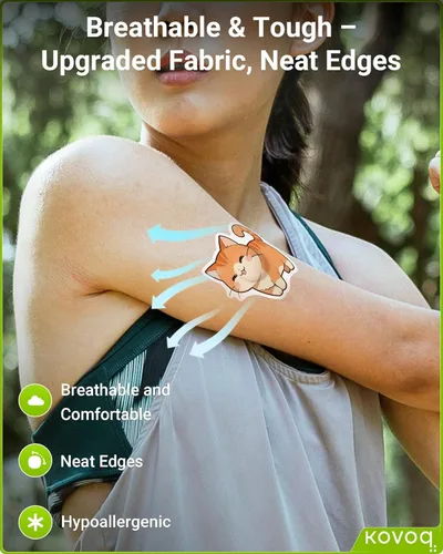 Vista 6 de Cubiertas protectoras en forma de animal para sensores Libre 3 y Plus, paquete de 16 Kovoq FiguraGuard Parches adhesivos Freestyle Libre 3